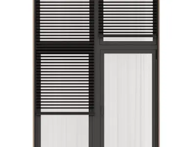 Modern windows Panoramic windows 3D model