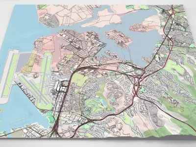 Pearl Harbor Oahu USA 3D model