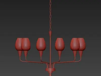 Chandelier VIOLA 8 3D model