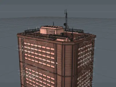 Night Building3 3D model