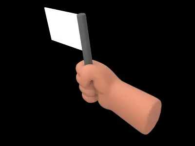 Surrender Icon v1 004 Low-poly 3D model