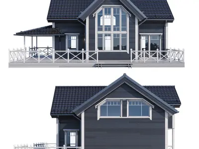 Modern house v50 3D model