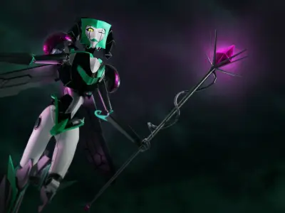 3D Malejest Transformers Prime Character Rig Low-poly 3D model