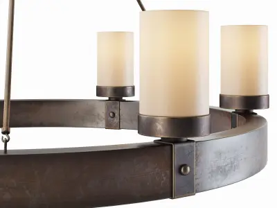 Arturo 6-Light Round Chandelier 3D model