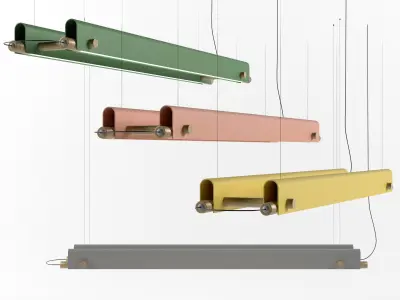 Pendant lamp 3D model 16