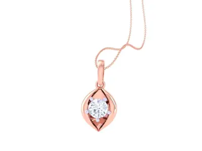 Solitaire Super Light Weight Earring Pendant Set 3D print model