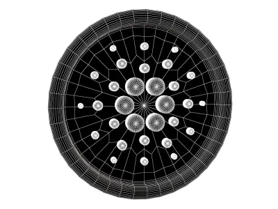 Cartoon Cardano Coin v1 006 Low-poly 3D model
