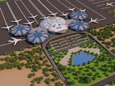 0012 - Architecture Airport - 2021 - 04 3D model