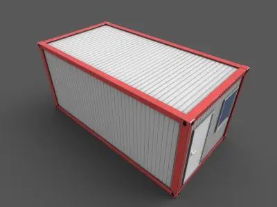 Office Container 01 Low-poly 3D model