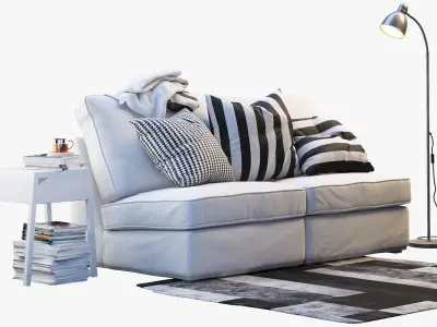 Two-seat sofaKIVIK 1 Ikea 3D model