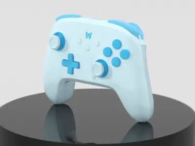 PC Gaming Controller Wireless Controller with Custom Button  Low-poly 3D model