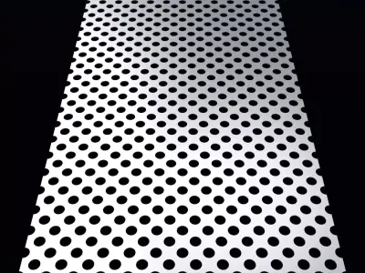 Perforated panel with 32 percent opening 25O83 3D model