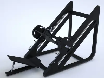 Massive Gym Equipment Collection 3D model