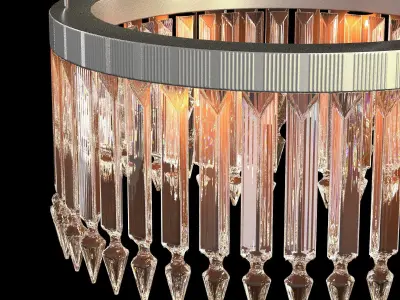 LADY CRINOLINE LUSTRE CLASSIQUE 1 MODULE 3D model