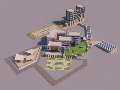 0146 - Research Center Building 3D model