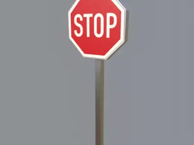 Stop Sign 3D model