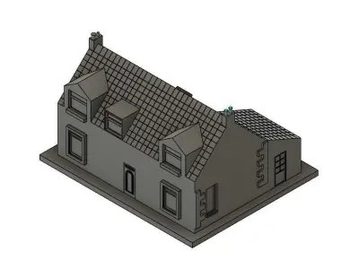 Scottish Farm House  Free 3D print model