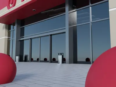 Target Store Low-poly 3D model