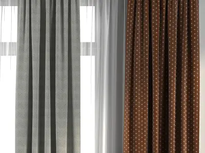 Curtain Set 271 3D model