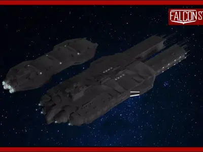 UNSF Fleet 3D model