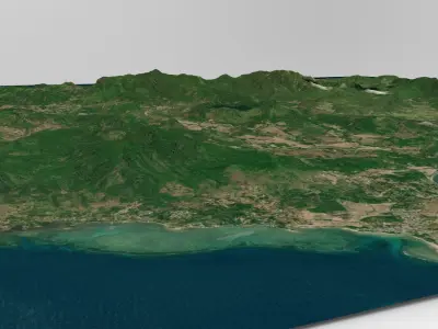 Bawean island Indonesia  3D model