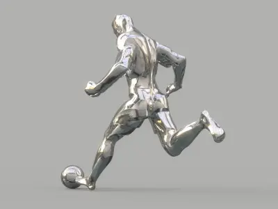 Soccer player 3D model