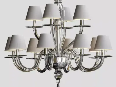Raphael disc chandelier 3D model