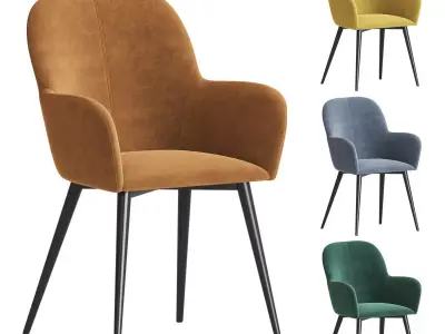 Fitz Accent Dining Chair 3D model