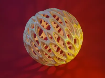 Abstract Wire Sphere  3D model