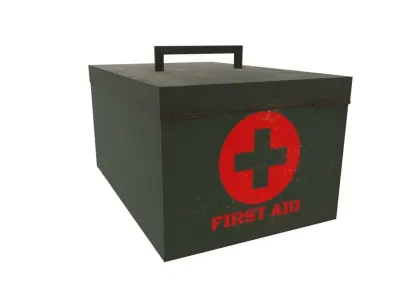 First aid bag Free low-poly 3D model