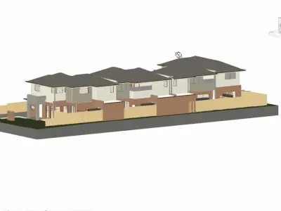 house complete revit project p5 3D model