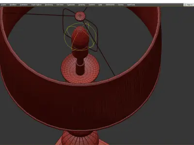 TABLE LAMP VALENCE Low-poly 3D model