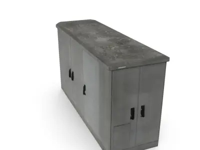 Electrical Cabinet Low-poly 3D model