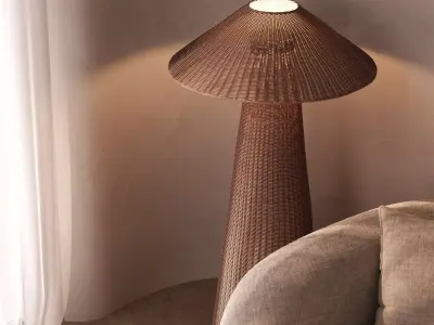 Living room interior scene 3D model 4