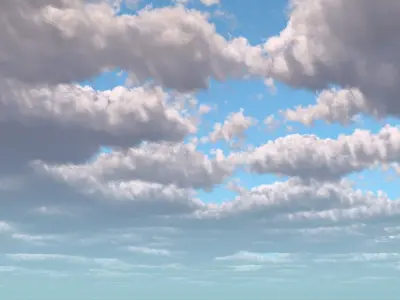 Sunny Cloudy Sky 3D model