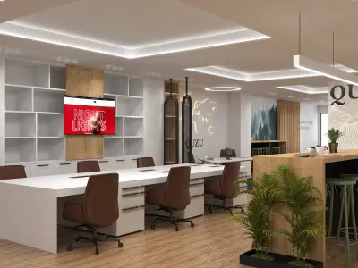 URBAN MODERN OFFICE 3D model