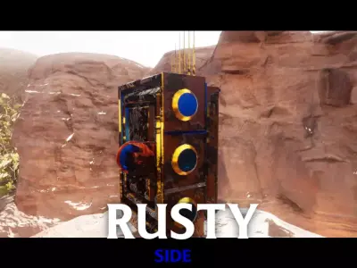 Futuristic Observation Scope Machine 3D model