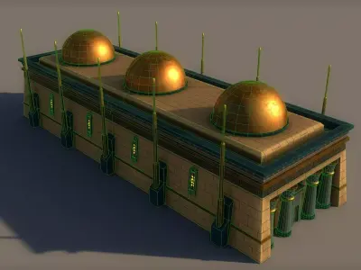 Ancient Egyptian Building Low-poly 3D model