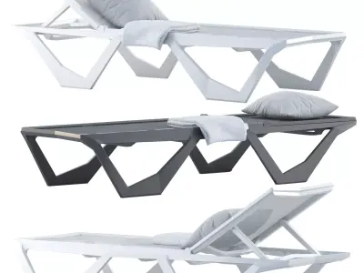 Voxel Sun Chaise by Karim Rashid 3D model