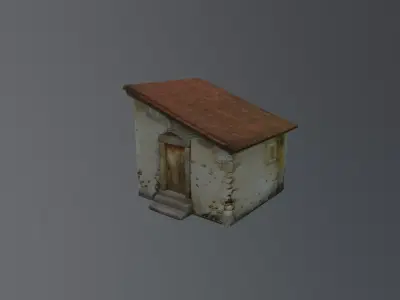 postapocalyptic houses 3D model