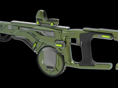 Concept Sci fi rifle 3D model purchase