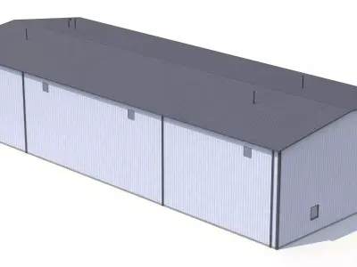 10 PBR Industrial Buildings Collection 3D Model Pack