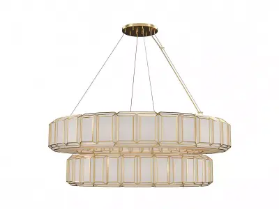 Belmont 28 Light 48 Inch Chandelier 3D model