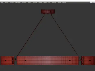 Hudson Chandelier Low-poly 3D model
