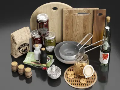 Kitchen Accessories 3D model