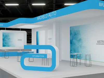 Booth Exhibition 3D model  3D model