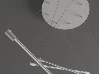 SHANGHA circular light hanging from ceiling 3D model