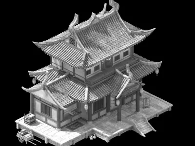 Peach Blossom Island - Tower 12 3D model