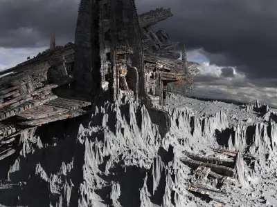 Alpha Draconis Moon facility   3D model