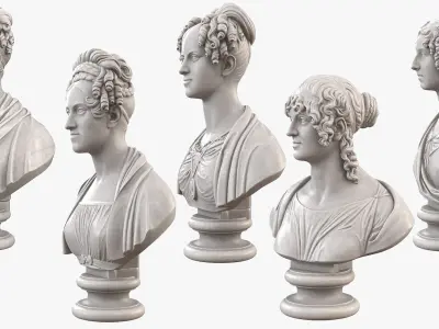  19th Century Female Busts 
